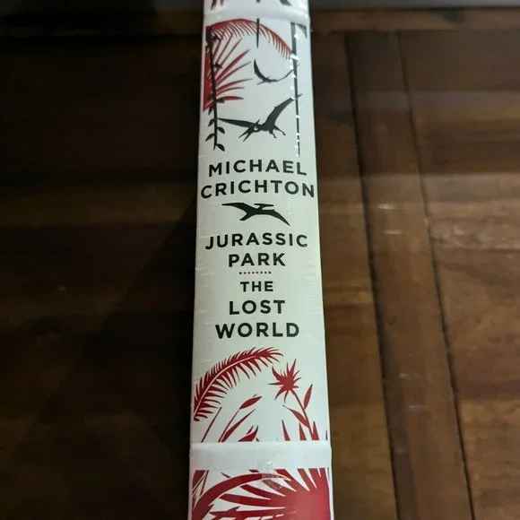 JURASSIC PARK / THE LOST WORLD by Crichton Leather Bound Collectible - Picture 2 of 3